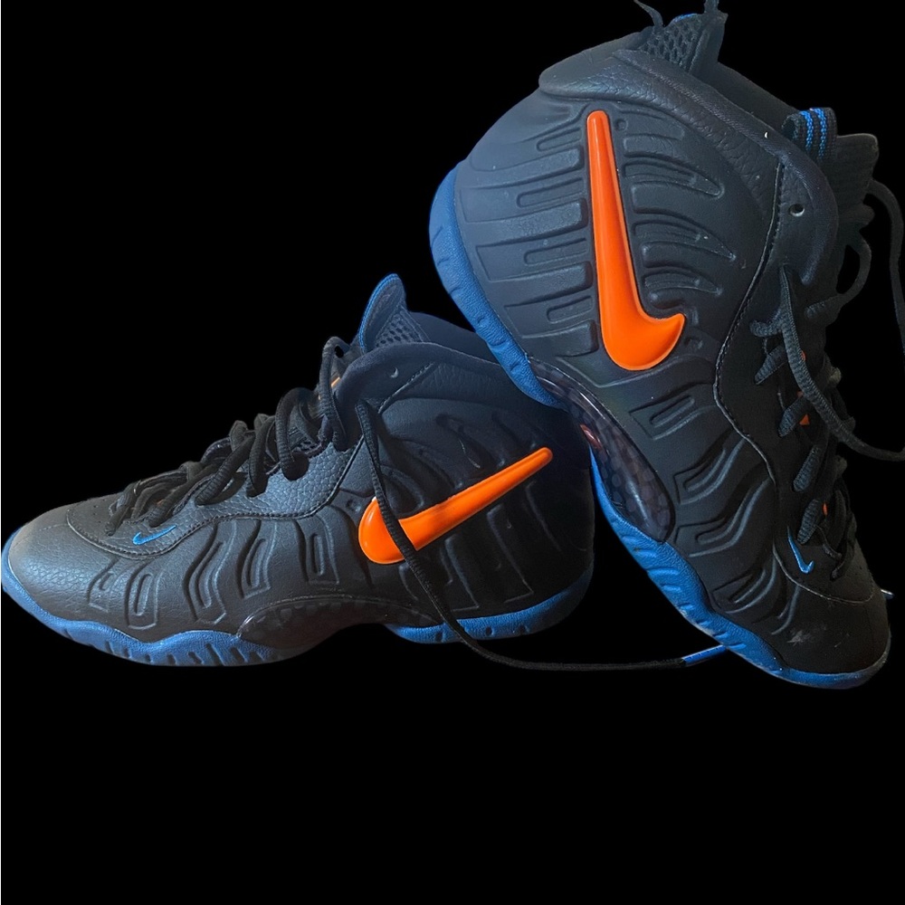 Black and Orange Athletic Sneakers